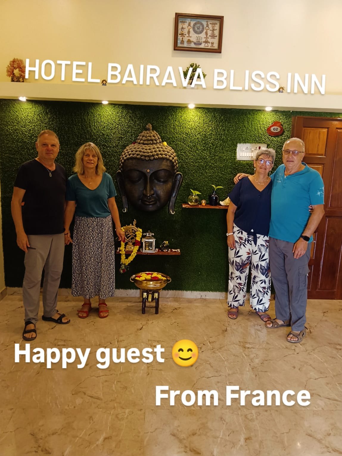 Happy guests from France