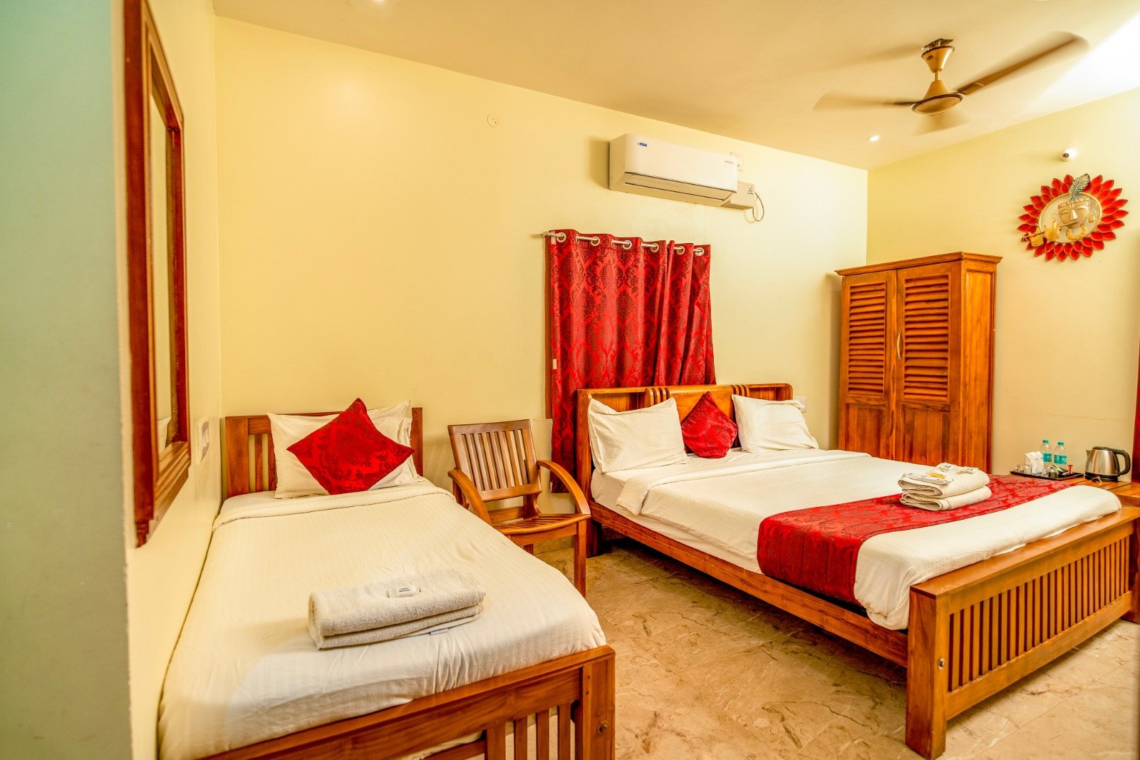 Deluxe Triple Bed AC (2nd Floor, No Lift)